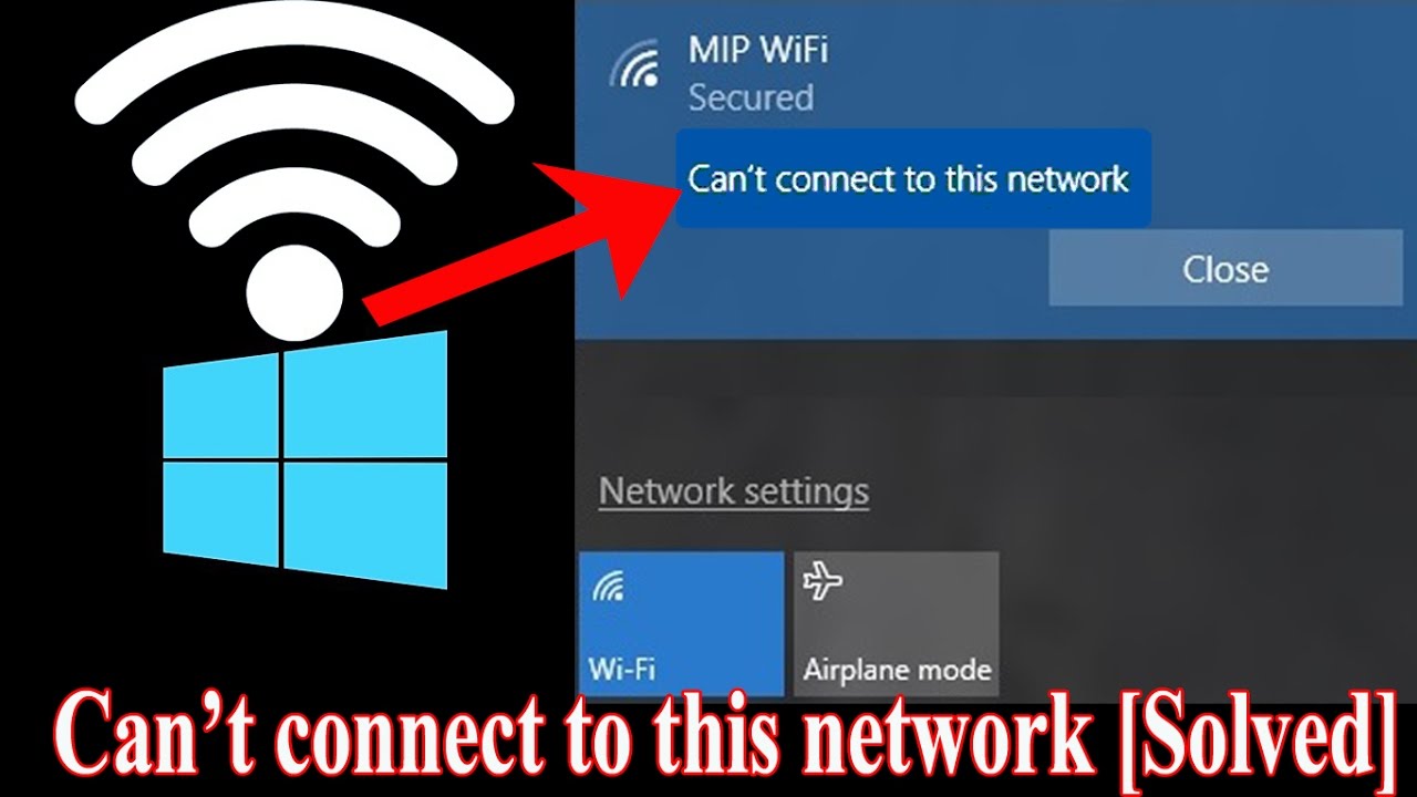 windows was unable to connect to wifi